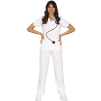 Costume classico da infermiera bianca per donna