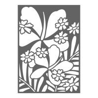 Stencil di fiori e foglie 30 x 20,5 cm - Artemio