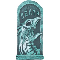 Lapide della morte con creatura 43 x 22 cm
