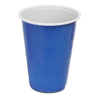 Bicchieri bicolori in plastica da 450 ml - 10 pezzi