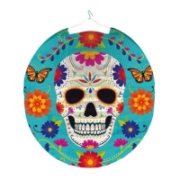 Lanterna Dia De Los Muertos 25 cm