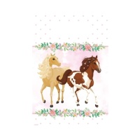 Sacchettini carta Cavallo rosa - 8 unità