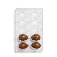 Stampo per uova di cioccolato da 30 gr - Decora - 10 cavità