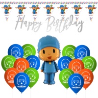 Pacchetto di decorazione per la festa di Pocoyo - 19 pezzi