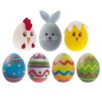 Decorazioni di zucchero animali e uova di Pasqua - Dekora - 28 unità