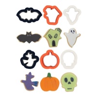 Mini tagliabiscotti di Halloween - Decorare - 6 pezzi