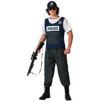 Costume da poliziotto urbano casual per uomo