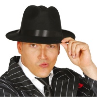 Cappello gangster nero - 54 cm