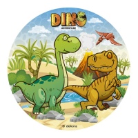 Cialda commestibile Dinosauro da 15,5 cm
