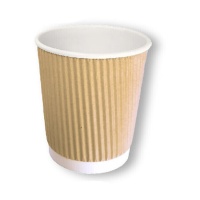 Bicchieri in cartone ondulato da 240 ml - 25 pezzi
