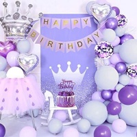 Kit palloncini per compleanno Principessa - Monkey Business - 50 pezzi