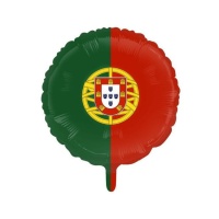 Pallone con bandiera del Portogallo 46 cm