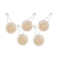 Marcatori di maglia in legno a forma di gomitolo - Milward - 10 unità