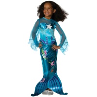 Magico costume da sirena blu per bambini
