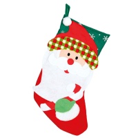 Calza natalizia Babbo Natale da 46 cm