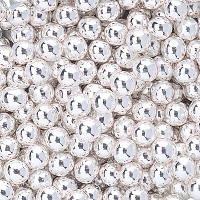 Perle d'argento di 6 mm - Dekora - 500 gr