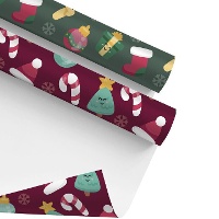 Carta da regalo natalizia divertente di 2 x 0,70 m - 1 unità