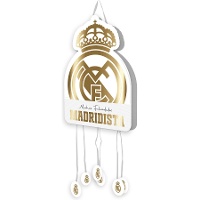 Pinata di Real Madrid con scudo dorato di 53 x 38 cm