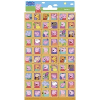 Eichette adesive Peppa Pig - 1 foglio