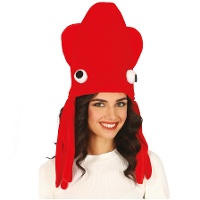 Cappello da polpo rosso