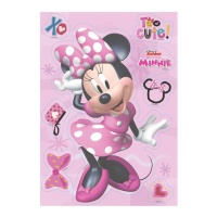 Cialda commestibile Minnie Mouse rosa 14,8 x 21 cm - Dekora