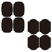 Adesivi scrivibili effetto lavagna di 5,8 x 7,8 cm - 12 pezzi