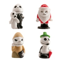 Figure Jack Skelington per roscon da 3,5 a 4 cm - Dekora - 50 unità