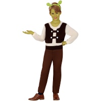 Costume da orco verde e marrone per bambini