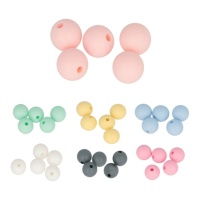 Perle di silicone da 1 cm - 5 unità