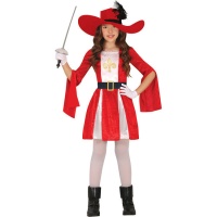 Costume da guerriera moschettiera per bambina