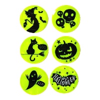 Adesivi riflettenti per Halloween - 6 pezzi
