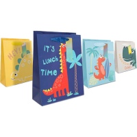 Borsa regalo di 42 x 32 x 11,5 cm con Dinosauri - 1 unità