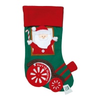 Calzino del treno di Babbo Natale 50 cm