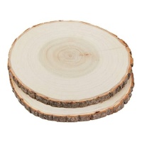 Ceppo di legno 18-21 cm - 2 pezzi.