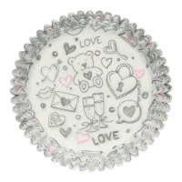 Pirottini cupcake Love Doodle - FunCakes - 48 unità