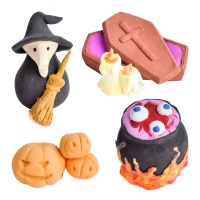 Figure di zucchero 3D per Halloween da 3 a 8 cm - Dekora - 20 unità