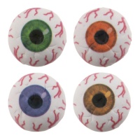 Decorazioni di zucchero occhi colorati da 3,5 cm - Dekora - 24 unità