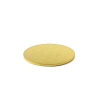 Sottotorta rotonda dorata da 20,4 x 1,2 cm - Decora