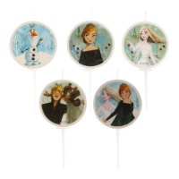 Candeline Frozen da 3 cm - 5 unità