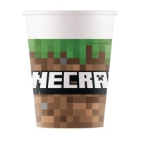 Tazze Minecraft da 200 ml - 8 pezzi.