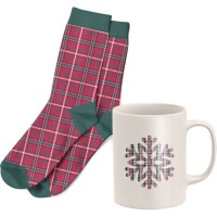 Set regalo di tazze e calzini natalizi classici