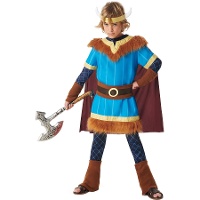 Costume da vichingo blu per bambini