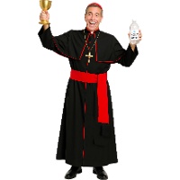 Costume da cardinale vescovo per uomo