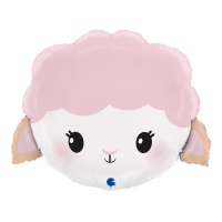 Palloncino da 46 cm a forma di testa di pecora - Grabo