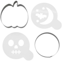 Set di cutter e stencil per Halloween - Wilton - 4 pezzi