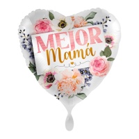 Palloncino Best Mummy con fiori 43 cm - Premioloon