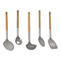 Set di utensili da cucina grigi - 5 pezzi