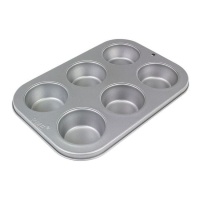 Stampo per cupcake in acciaio 28,9 x 17,7 x 3,1 cm - PME - 6 cavità