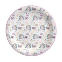 Piatti da Unicorni Dream da 18 cm, 8 pezzi