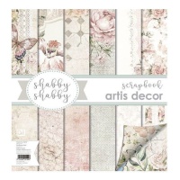 Kit di carte per scrapbooking Shabby Shabby - Artis decor - 6 fogli